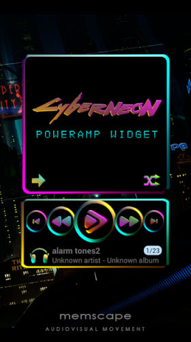 CYBERNEON Poweramp Widget 1