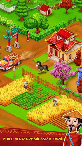 Asian Town Farmer : Build Big Offline Farm 0